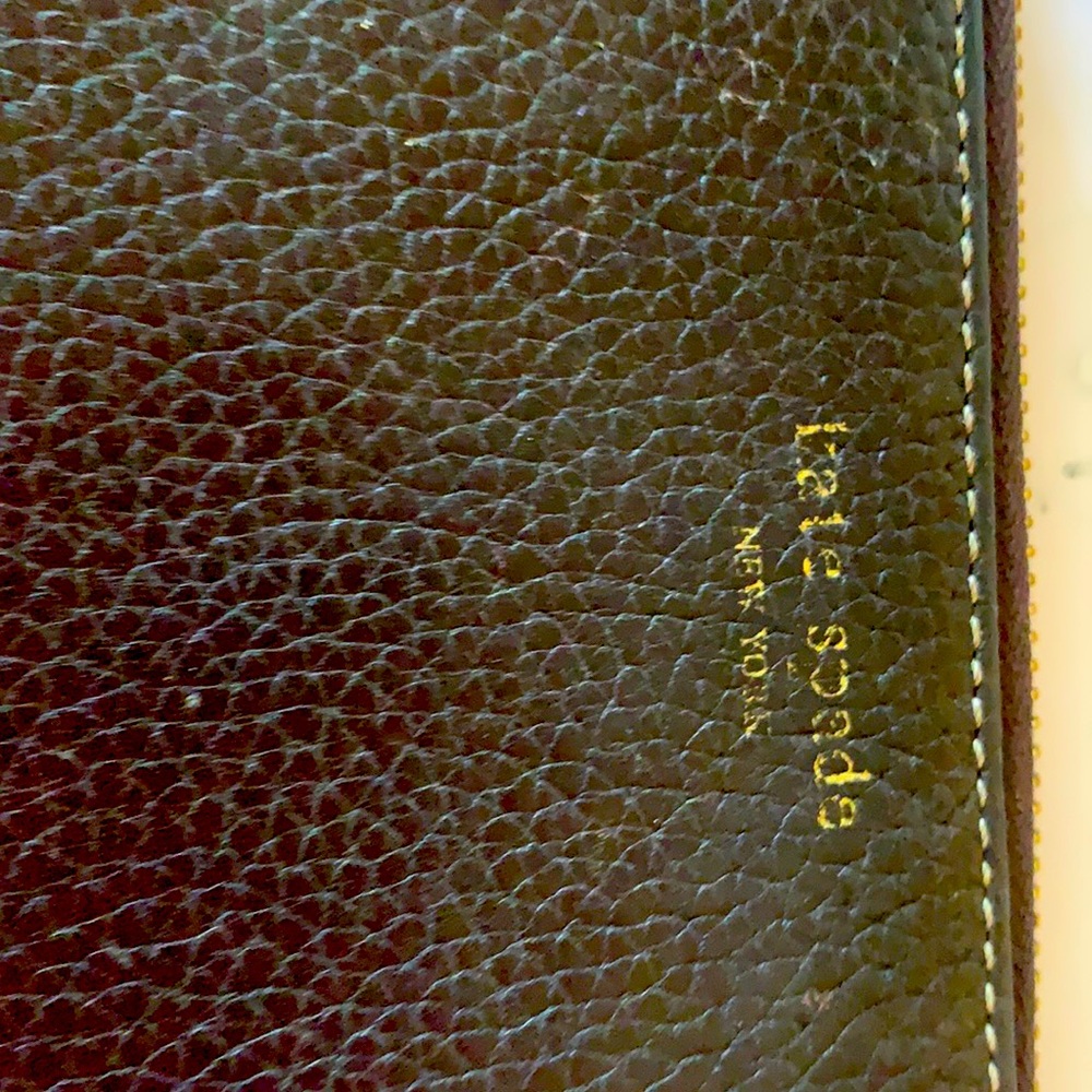 Kate Spade Brown Leather Wallet $45